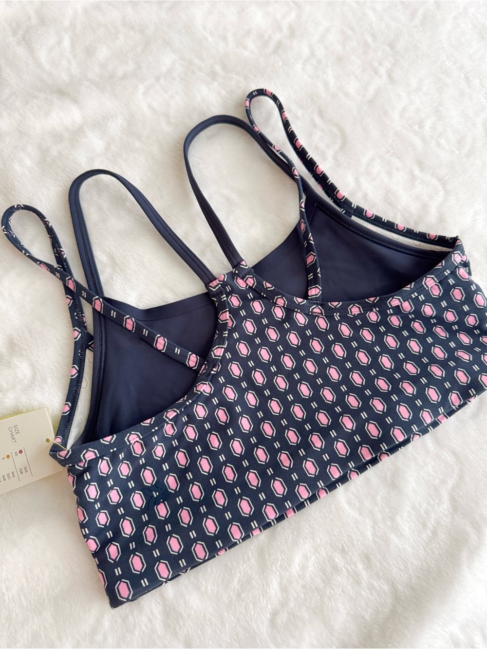 All in Motion Everyday Soft Double Layered Light Support Sports Bra Blue Scarf - Picture 5 of 6